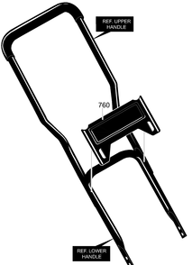 Part Location Diagram of 331697-823 Murray Panel-Handle